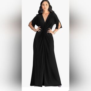 NWT Koh Koh Black Sexy Slit Maxi Dress